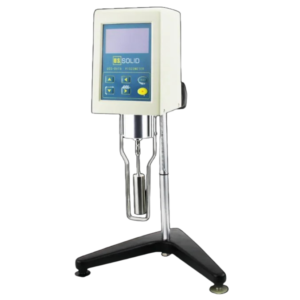 viscosímetro rotatorio rango de 1 a 2 000 000 mpa, pantalla lcd y medición de temperatura.
