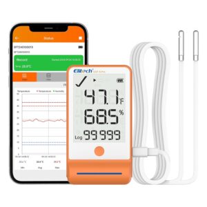 Datalogger Registrador de Temperatura y Humedad Elitech GSP-6 con Doble Sonda Externa y Exportación PDF/CSV