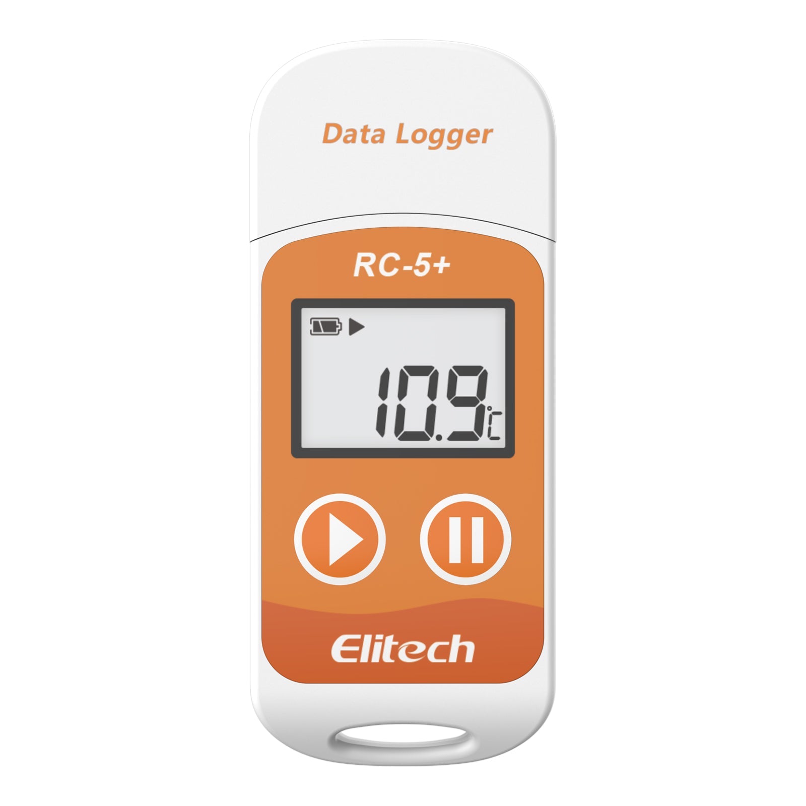 Datalogger Registrador de Temperatura USB Elitech RC-5+ Reutilizable para Cadena de Frío y con Reporte PDF Automático