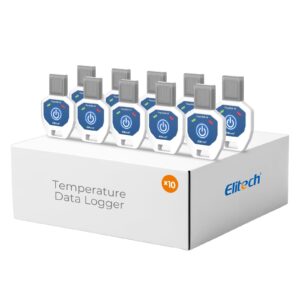 Datalogger Registrador de Temperatura de Un Solo Uso -10ºC a 40ºC Elitech TinyUSB-10 para Cadena de Frío (Caja con 10 Unidades)